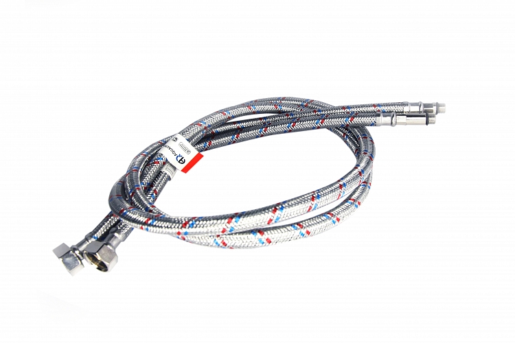 Flexible Tap Connector for Mixer 1/2" x M10 x 80 cm, pair (long, short) NS buy wholesale