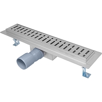 Linear stainless steel drain (shower drain) 400 mm long