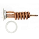 Tubular Heating Element for Water Heater, 2000W RF RSD coiled for M6 anode (w/ gasket)