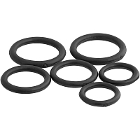 Set of rings for HDPE fittings