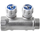 Manifold with control valves 2 outlets x 3/4" x 1/2" male thread. MPF buy wholesale