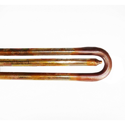 Universal Threaded Tubular Heating Element 1.1/4" RDT 1500W for M6 Anode (w/ gasket), copper