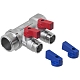 Manifold with shut-off valves 2 outlets x 1" x 1/2" male. MPF buy wholesale