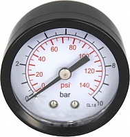 Axial Thermo Pressure Gauge, 10 bar, max 150°C, 1/4" male
