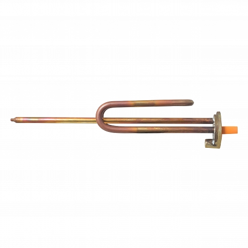 Tubular Heating Element for Water Heater 1500W RCF for M6 anode (w/ gasket), copper