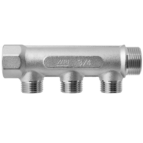 Manifold 3 outlets x 3/4" x 1/2" male thread MPF buy wholesale