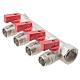 Manifold with shut-off valves 4 outlets x 3/4" x 1/2" male. MPF buy wholesale