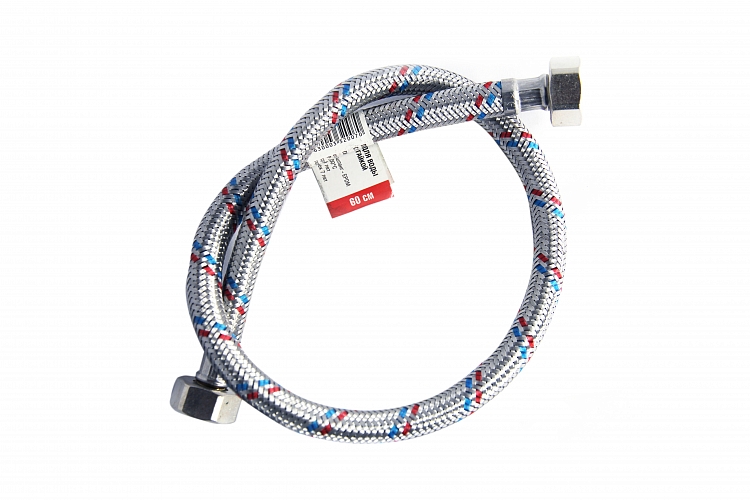 Stainless Steel Braided Flexible Tap Connector 1/2" x 60 cm female-female NS buy wholesale