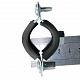 Galvanized Steel Clamp with Rubber Gasket 3/4" (25-28 mm) M8, bolt, dowel buy wholesale