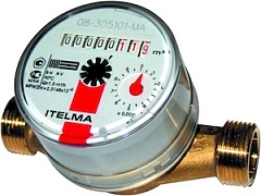 Счетчик для горячей воды 1/2" (Ду=15, L=110 мм) ITELMA