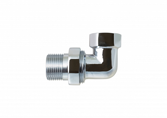 Threaded Union 90° Elbow for Towel Warmer, elbow, 1" female-male (chrome) buy wholesale