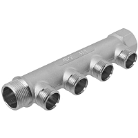 Manifold 4 outlets x 3/4" x 1/2" male thread MPF