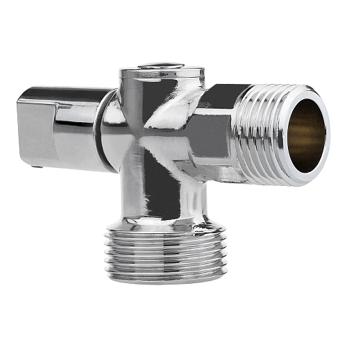 Кран шаровой угловой для бытовой техники 1/2" х 3/4" н/н (ручка сбоку),ГОСТ, MPF