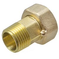 Water meter nozzle with coupling nut 1/2" (2 pcs), MPF