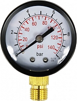 Radial Thermo Pressure Gauge, 1/4" 10 bar