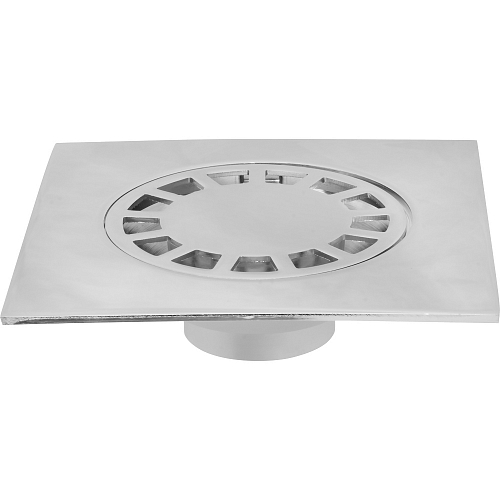 Shower straight metal drain 15 x 15 cm chrome-plated buy wholesale
